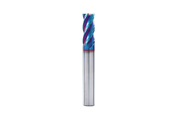 Blue coated milling cutter
