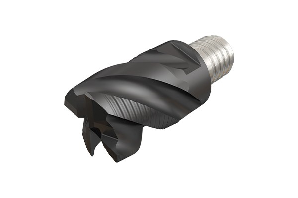 Exchangeable  milling cutter heads, compound roughing and finishing in one