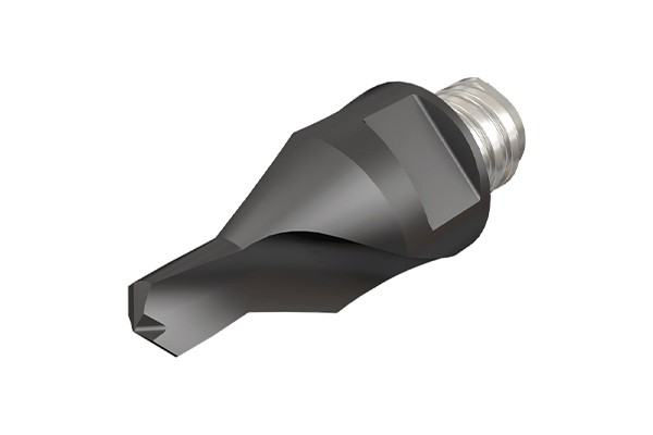 Replaceable solid carbide center drill (DIN 332)