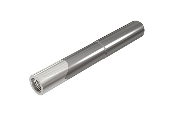 Cylindrical shank with straight-necked shank for clamping milling heads. Steel, carbide and tungsten alloy holders are available. Tungsten alloy shank with internally cooled through-holes.